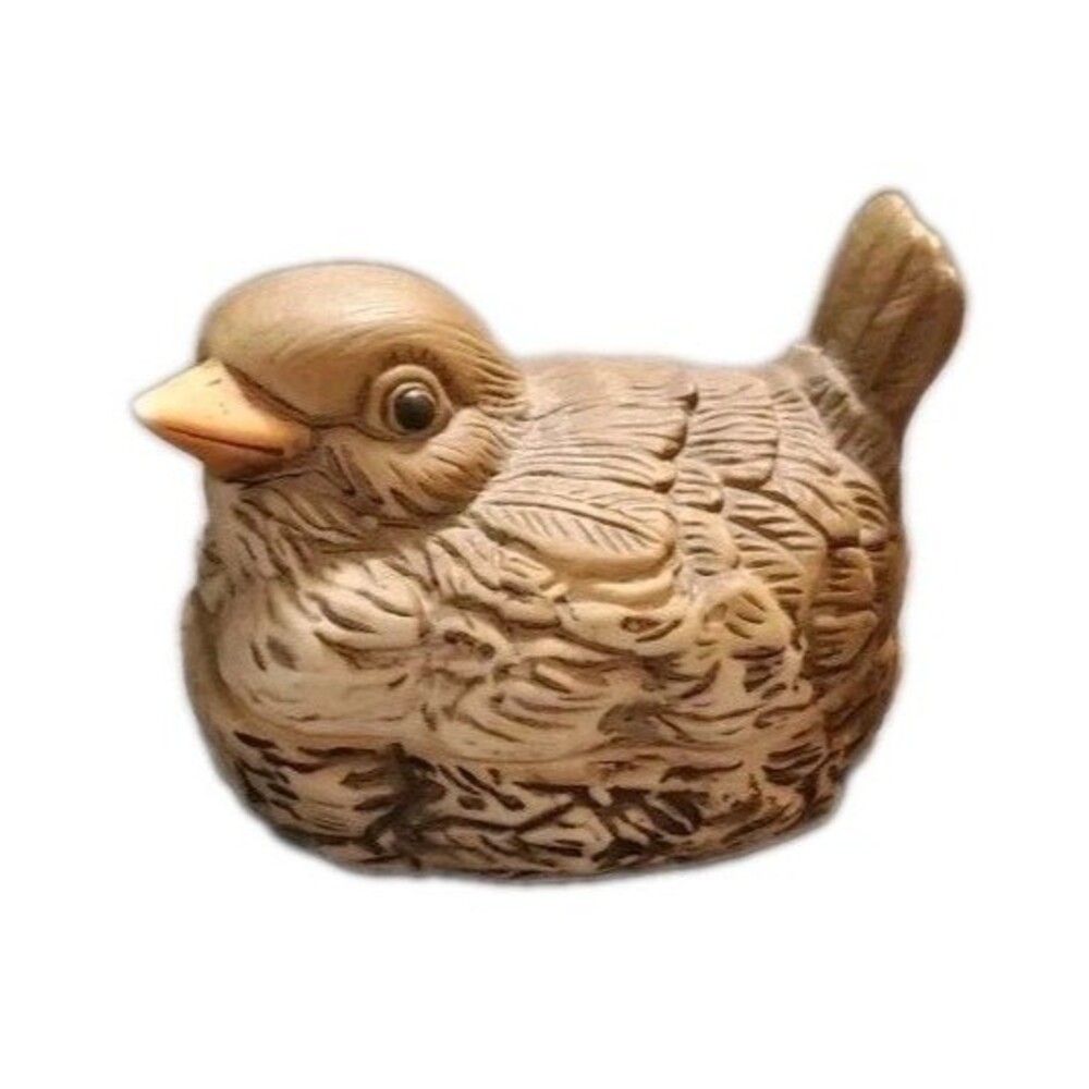 Bird Shaped Candle Tealight Holder Figurine Closes When Not In Use Ceramic Decor